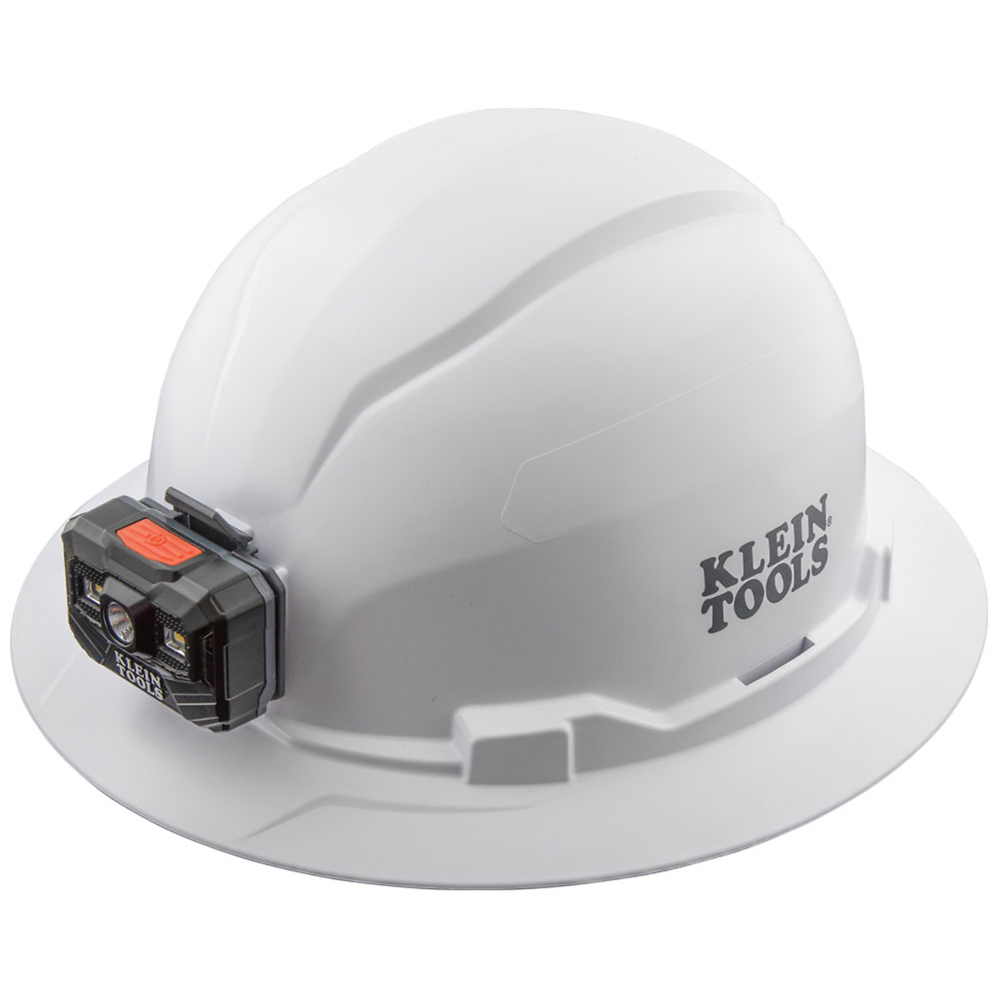 Klein Tools, Hard Hat, Non-Vented, Full Brim with Rechargeable, Model# 60406RL